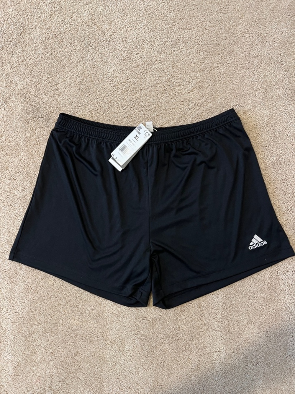 adidas Black Performance Running Shorts with Logo New With Tags
